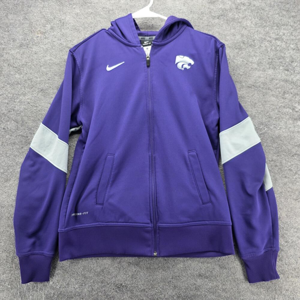 Kansas State Wildcats Jacket Mens M Purple NCAA Football Therma-Fit Nike